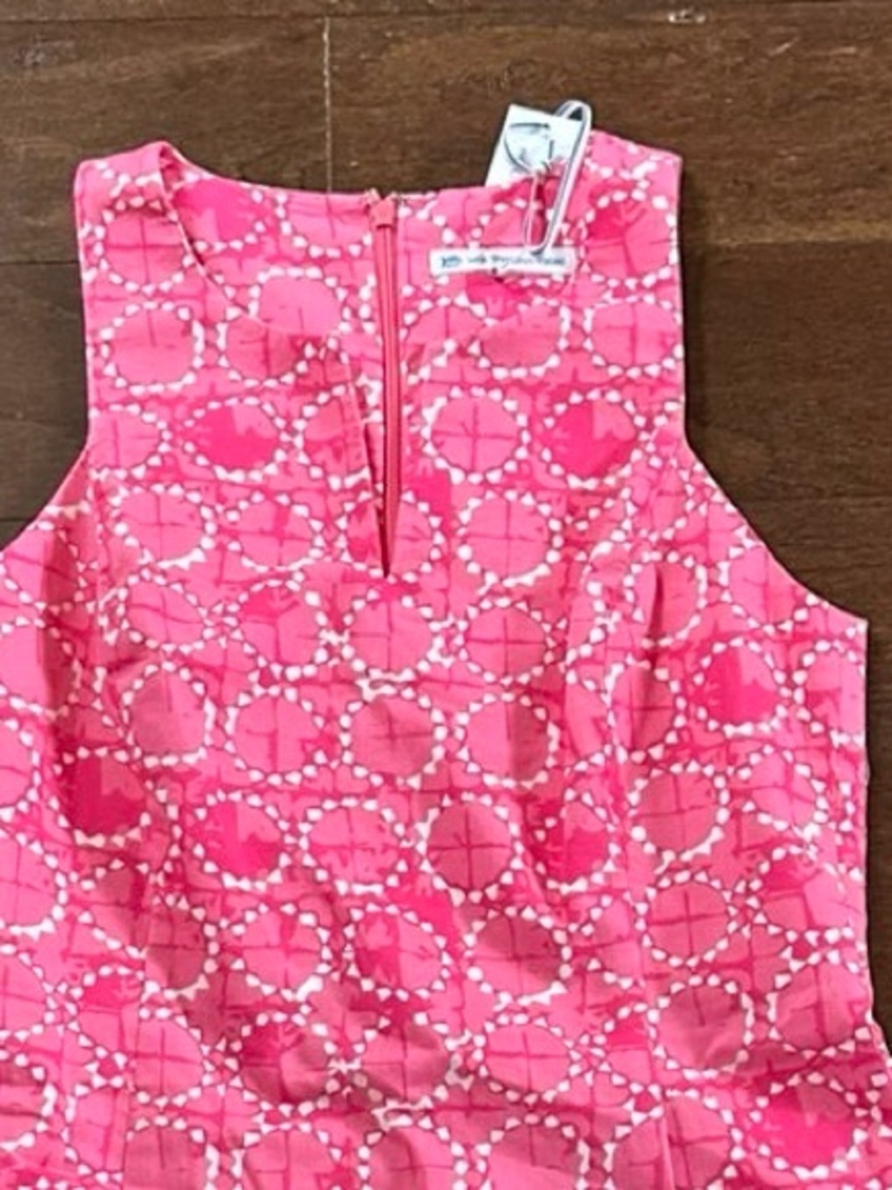 Southern Tide-Sand Dollar Print Dress in Smoothie Pink-size 10-NWT - Picture 8 of 10